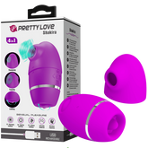 Pretty Love 4 in1 Thumping Shakira Clitoral Vibrator Purple Clit Ticklers and Pulsators